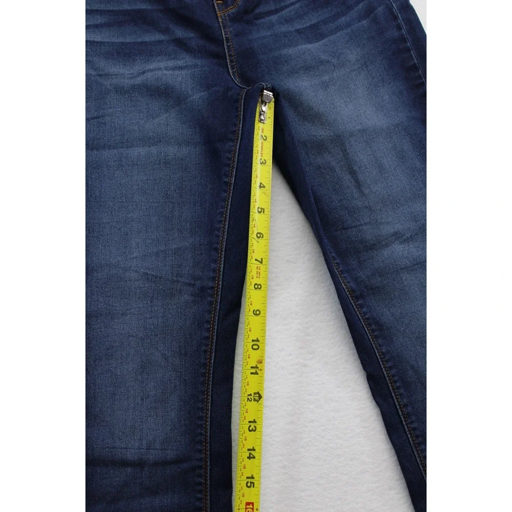 Women's Skinny Jeans Size 11 W30 L29 Dark Wash Stretch Denim Mid Rise